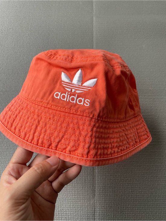 adidas Accessories - adidas Orange Trefoil Bucket Hat